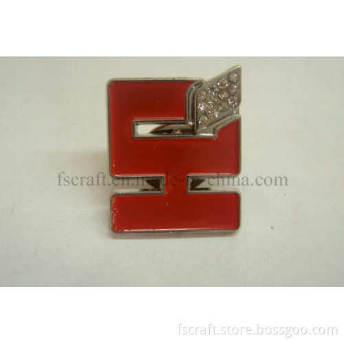 New Enamel Pin Badge with Rhinestone